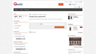 Forgot your password - Qoo10