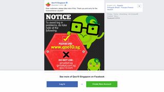 Qoo10 Singapore - Dear customers, please take note of... | Facebook