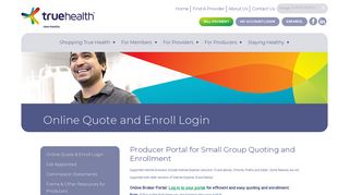 Online Quote & Enroll Login - True Health New Mexico