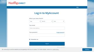 Hastings Direct | MyAccount Log in and Registration