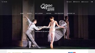 Membership FAQs - Queensland Performing Arts Centre (QPAC)