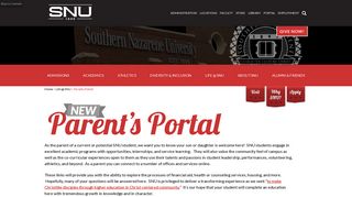 Parents Portal - Southern Nazarene University
