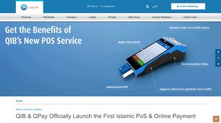 QIB & QPay Officially Launch the First Islamic PoS ... - Qatar Islamic Bank