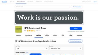Working at QPS Employment Group: 78 Reviews about Pay & Benefits ...