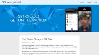 Free Online Storage – QQ Disk | QQ International - IMQQ.com