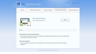 QQ Security Center - Password Protection