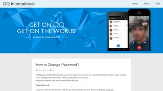 How to Change Password? | QQ International