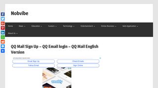 QQ Mail Sign Up - QQ Email login - QQ Mail English Version - Nobvibe