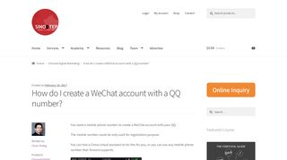 How do I create a WeChat account with a QQ number? - Sinostep