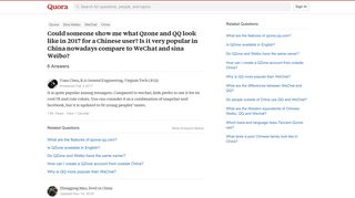 Could someone show me what Qzone and QQ look like in 2017 for a ...