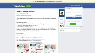 How to access Qzone? | Facebook