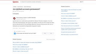 Are QQMail accounts permanent? - Quora