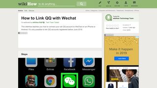 How to Link QQ with Wechat: 9 Steps (with Pictures) - wikiHow