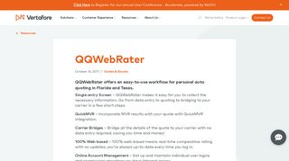 QQWebRater | Vertafore