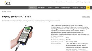 Legacy product - OTT ADC - OTT Hydromet
