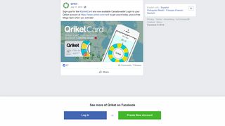 Qriket - Sign-ups for the #QriketCard are now available... | Facebook
