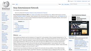 Sony Entertainment Network - Wikipedia