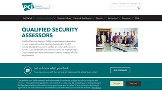Qualified Security Assessors - PCI Security Standards Council