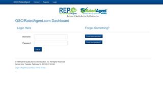 Login - QSC/RatedAgent.com Dashboard