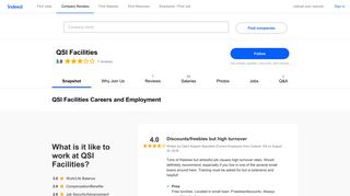QSI Facilities Careers and Employment | Indeed.com