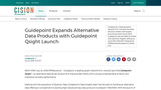 Guidepoint Expands Alternative Data Products with Guidepoint Qsight ...