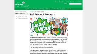 Fall Product Program | Girl Scouts Heart of the South