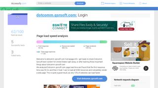 Access dotcomm.qsrsoft.com. Login