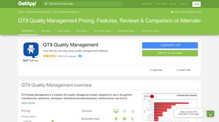 QT9 Quality Management Pricing, Features, Reviews & Comparison of ...