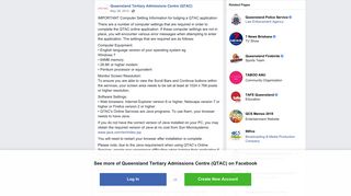 Queensland Tertiary Admissions Centre (QTAC) - Facebook