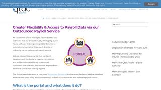 Introducing The Portal For Additional Flexibility - QTAC Payroll