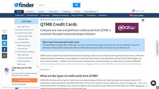 Comparing QT Mutual Bank Credit Cards | finder.com.au