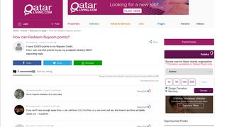 How can Redeem Nojoom points? | Qatar Living