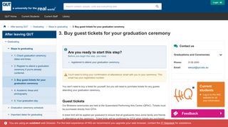 3. Buy guest tickets for your graduation ceremony - HiQ - QUT Virtual