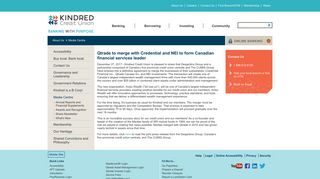 Qtrade to merge with Credential and NEI to form Canadian financial ...