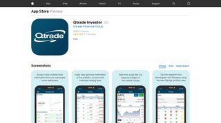 Qtrade Investor on the App Store - iTunes - Apple