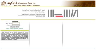myQU Campus Portal Login - powered by SunGard Higher Education