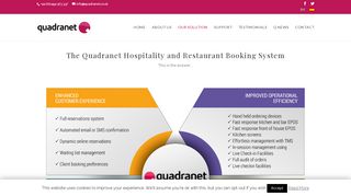 The Quadranet Hospitality and Restaurant Booking System ...
