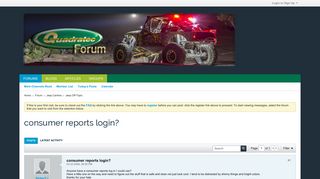 consumer reports login? - Quadratec Jeep Forum