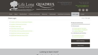 Client Login | Life Long Planning Group Ltd.