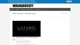 Quake Champions - Closed Beta sign up | Wagnardsoft