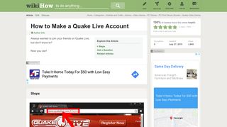 How to Make a Quake Live Account: 5 Steps (with Pictures) - wikiHow