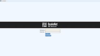 Connect - QuakeNet Web IRC