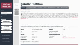 Quaker Oats Credit Union - USACreditUnions.com