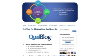 Insights Qualitativos 2.0: 10 Tips for Moderating QualBoards