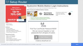How to Login to the Qualcomm Mobile-Station - SetupRouter
