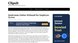 Qualcomm Online Webmail for Employee Access - Clipsit