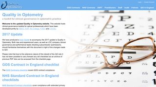 Quality in Optometry - Welcome