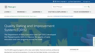 Quality Rating and Improvement System (QRIS) | Mass.gov