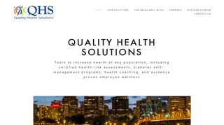 Quality Health Solutions: Wellness, well-being, condition management ...