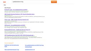 Search results for qualitybsolutions hcsg -